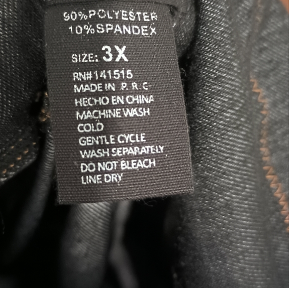 Denim Look High-Waisted Women's Jegging - Picture 4 of 4